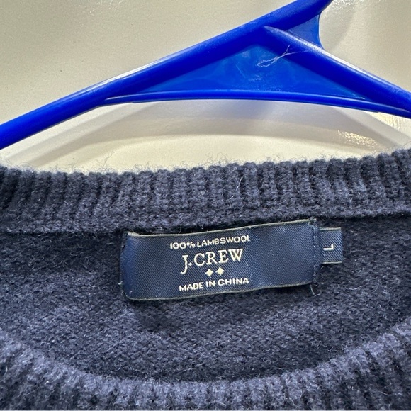 J. Crew Navy Crew Neck Sweater - Picture 2 of 7